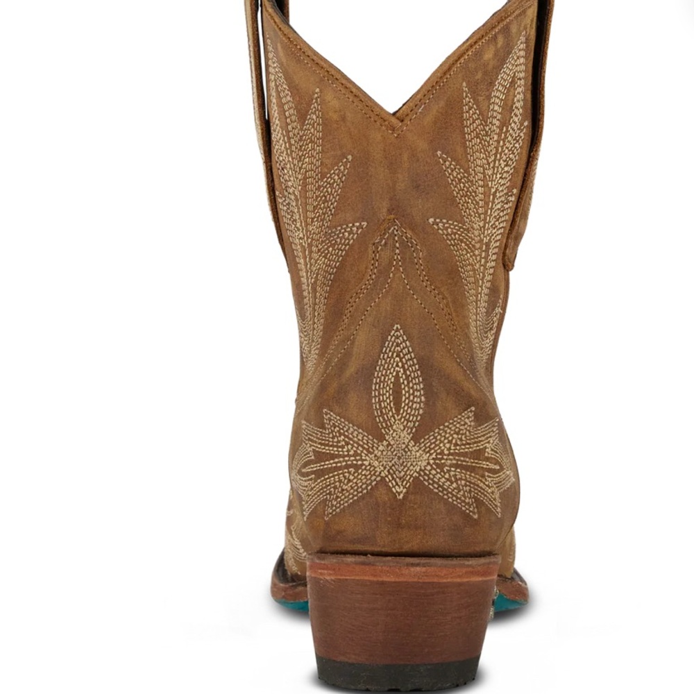 LANE -New in Box, “Lexington Bootie” Brown Western Ankle Boots-Size 8.5 - Picture 4 of 13